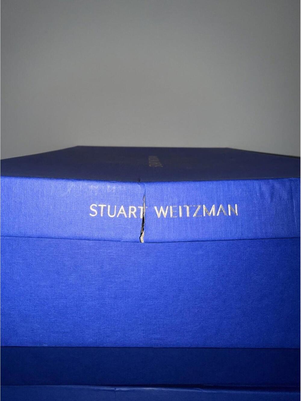 Stuart Weitzman Women's Black Mckenzee Leather Combat Boots with Box - Size 8.5 - Picture 7 of 7
